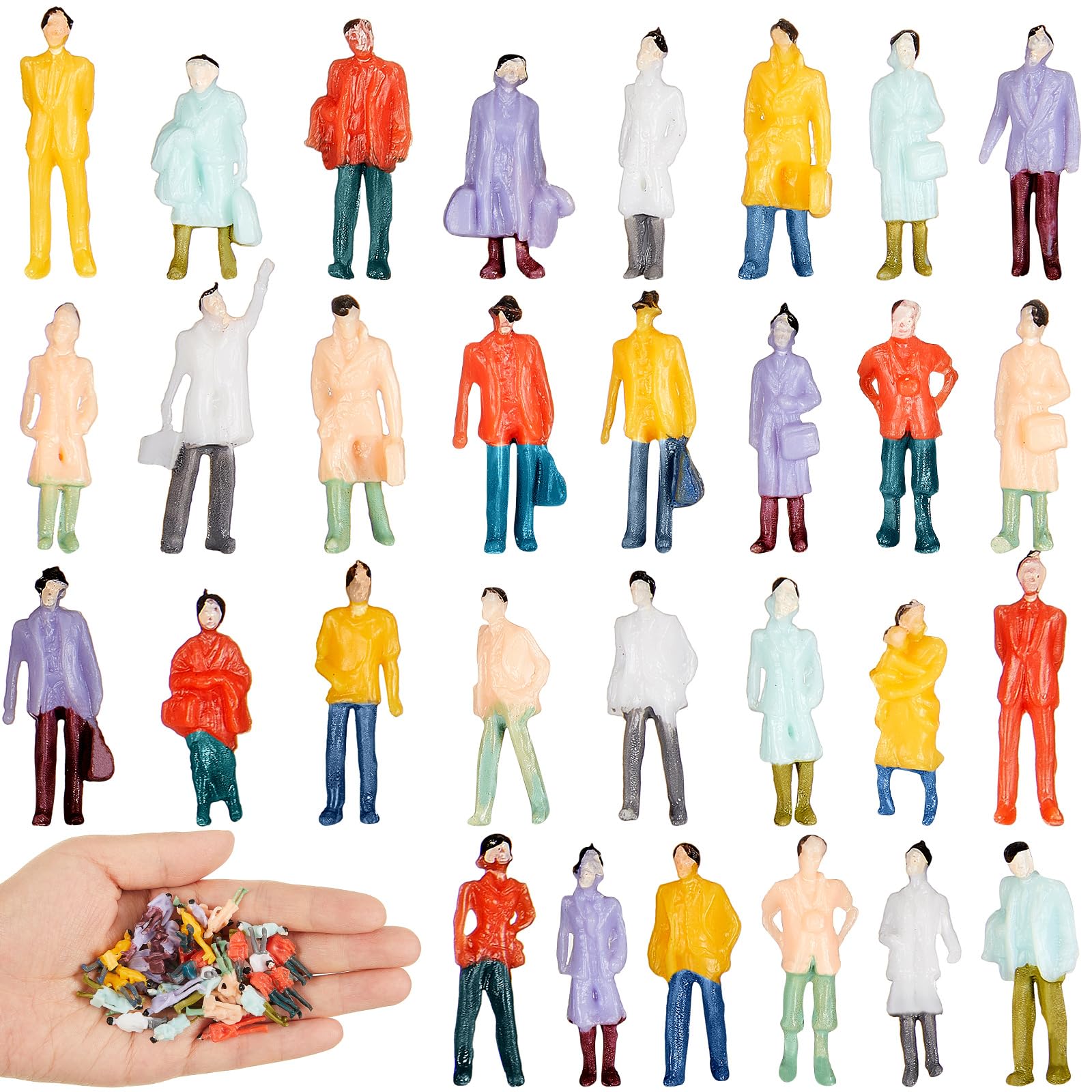 Amazon.com: Hungdao 30 Pcs 1:75 Ho Scale Mini People Figurines